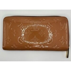 Louis Vuitton Vernis Zippy Wallet Brown Monogrammed with DustBag/Box/COA